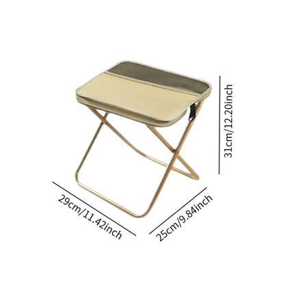Portable Folding Camping Stool with Side Pocket
