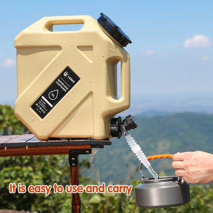 10L Portable Water Container with Tap for Car Camping Hiking Picnic Travel