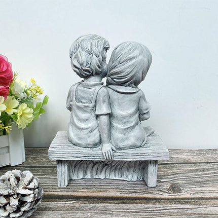 Resin Garden Ornament Outdoor Lawn Decoration Figurine For Men And Girls Yard