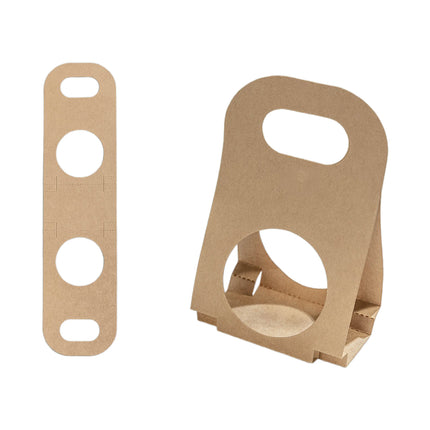 50PCS Kraft Paper Packaging Box Fruit Gift Bag Single Double Handle for Party