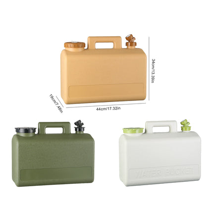 Portable 20L Water Tank Container with Tap Camping Car Outdoor Storage