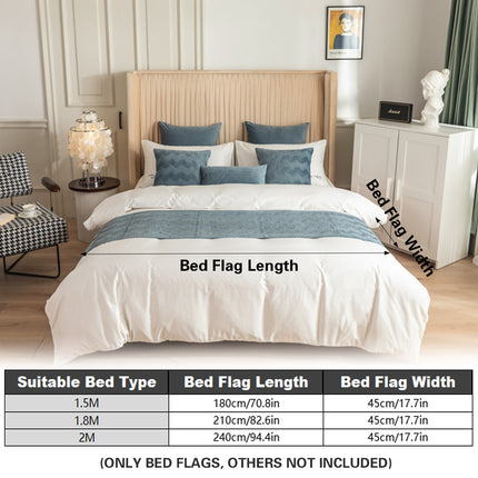 Minimalist Fashion Versatile Double Sided Bed Runner Bed Scarf Comfortable