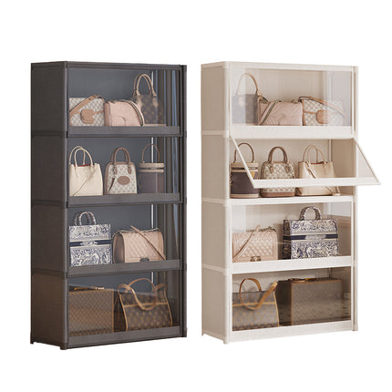 Dustproof Storage Cabinet with Clear Doors Large Capacity for Home Office Use