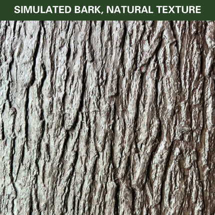 Simulation of Tree Bark Water Pipe Cover Decoration Realistic Texture Home Use