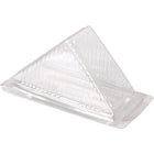 100pcs Transparent Sandwich Packaging Box Plastic Triangle for Baked Snacks