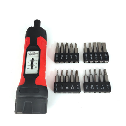 21PCS Adjustable Manual Torque Screwdriver Set Precision Calibrated Durable