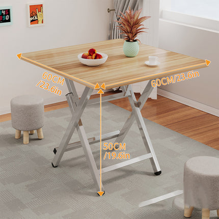 60cm Wooden Folding Table Tray Dinner Home Coffee Snack Outdoor Desk Portable
