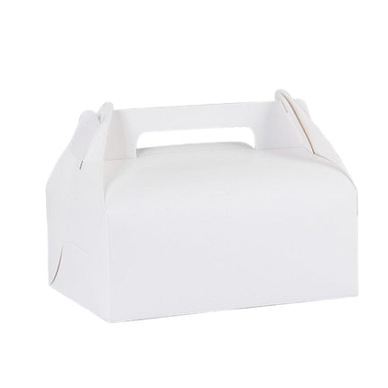 50pcs Portable Pastry Box Bakery Cake Box Takeaway Packing Boxes for Pastries