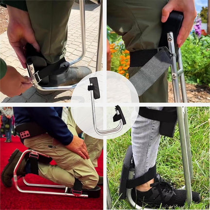 Garden Wearable Kneeling Chair Knee Pads Non Slip Thick Padding Comfortable