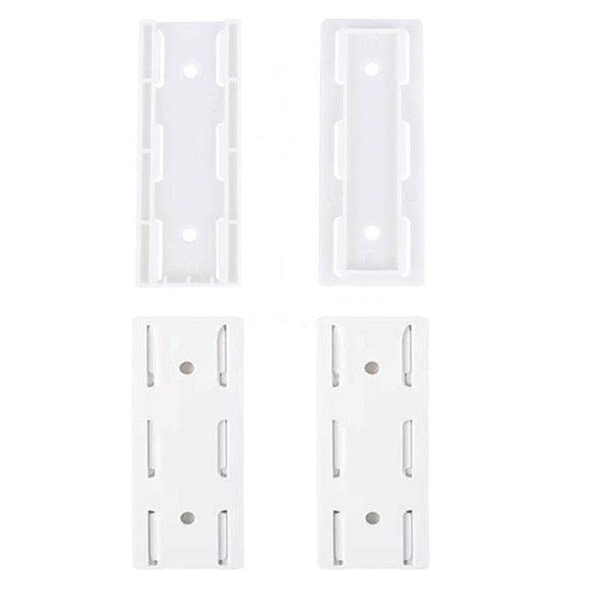 4PCS Power Strip Wall Mount Holder No-Drill Socket Organizer Bracket
