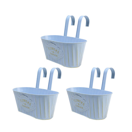 Hanging Planters for Indoor Outdoor Double Hook Wall Bracket Flower Pots Metal