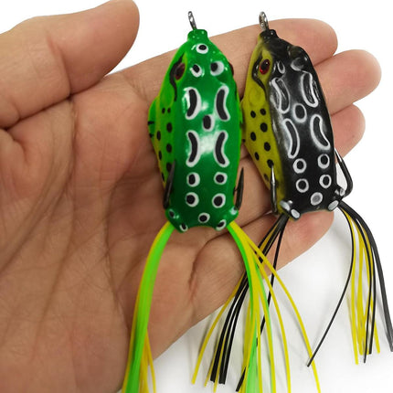 5pcs Soft Frog Lure Set Fishing Bait Frog Fake Lures for Bass Fishing Tackle