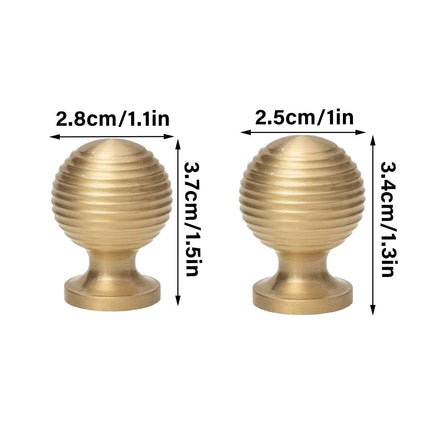 Round Ball Cabinet Handle Single Hole Modern Pull for Drawer Wardrobe Cupboard