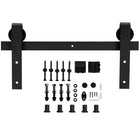 Sliding Door Track Kit with Carbon Steel Rail and Nylon Pulleys