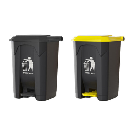Pedal Trash Can with Lid 100L Large Capacity Durable for Kitchen Office Bathroom