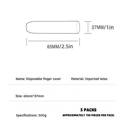 Latex Finger Covers 3 Packs About 750 Per Pack Medium