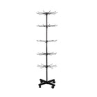 Rotating Jewellery Display Stand 5 6 Tier Metal Rack With Wheels Adjustable