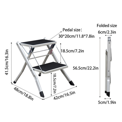 Folding Ladder Stool Multi Functional Household Climbing Step Stool For Home Use