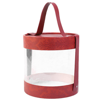 Portable Transparent Hug Bucket Dessert Cookie Boxes 10pcs Gift Candy Storage