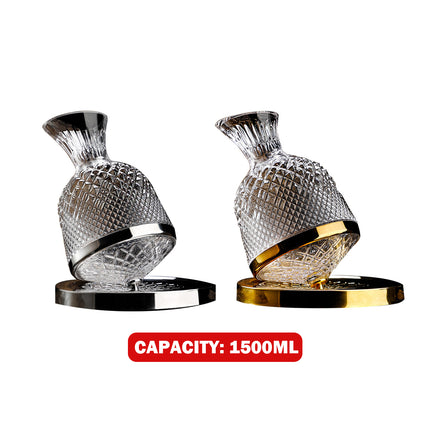 Roly-Poly Wine Decanter 1.5L Shatterproof Glass For Home Bar Party Wine Serving