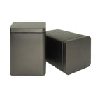 10PCS Tea Can Sealed Square Storage Box Solid Color Frosted Iron Container