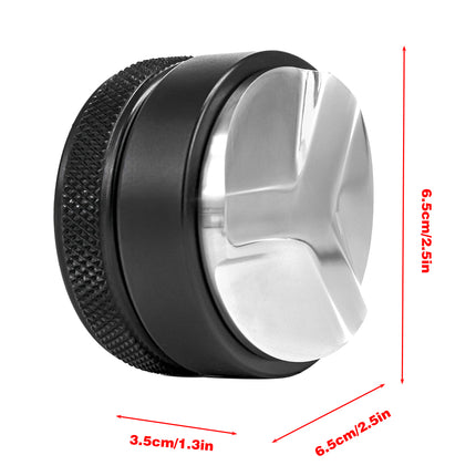 Stainless Steel Coffee Tamper Flat Bottom Espresso Machine Press Powder Tool
