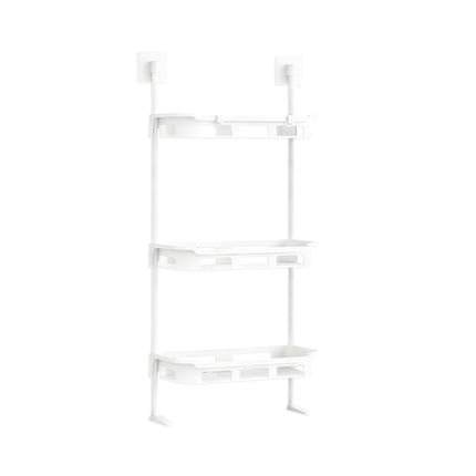 Multifunctional Bathroom Storage Rack Rustproof PP For Shampoo Soap Towel Use