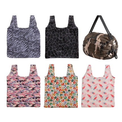 Large Foldable Grocery Bag Reusable Thickened Travel Shopping Tote