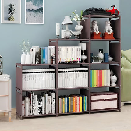 Minimalist Bookshelf Storage Cabinet for Living Room Bedroom Office Space Saving