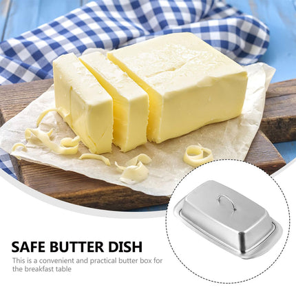 Butter Box Stainless Steel Food Safe Kitchen Cheese Bread Pastry Snack Box Use