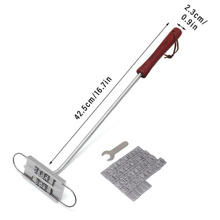 Alphabet Fire Branding Barbecue Grill Tool Custom Branding Iron for BBQ Meat