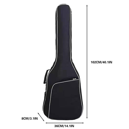 Electric Bass Guitar Bag Padded Backpack Cotton Shoulder Case Thick Protection