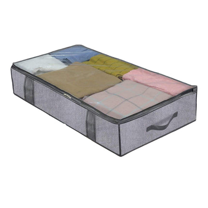 2PCS Clothes Under Bed Storage Bag Wardrobe Dustproof Moisture-proof Organizer Bag