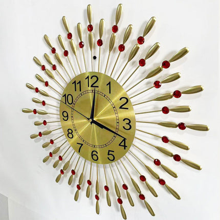 Retro Metal Wall Clock Iron Water Drop Hanging Home Decoration Living Room