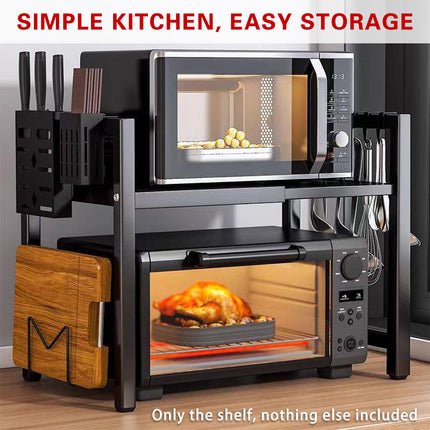 Retractable Home Double Layer Oven Rack Heat Resistant Durable Space Saving