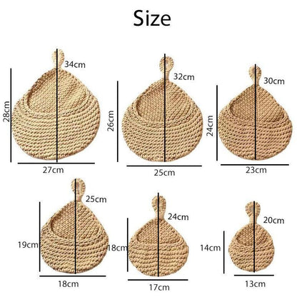 Hanging Wall Organizer Vegetable Fruit Basket Kitchen Storage Pouch Bag Diy 6Size - Aimall