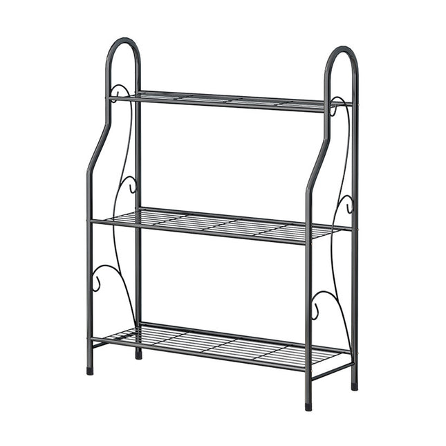 Metal Plant Stand 3 Tier Shelf Indoor Outdoor Flower Pot Display Rack 83cm