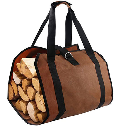 Outdoor Firewood Tote Bag Portable Durable for Outdoor Campfire Wood Storage