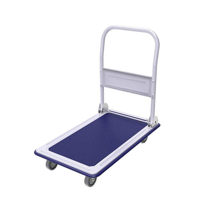 Foldable Platform Trolley Cart Steel Frame Swivel Wheels Warehouse Home Moving