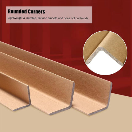 50PCS Brown Kraft Paper Corner Protector Sturdy Durable for Shipping Pack Use
