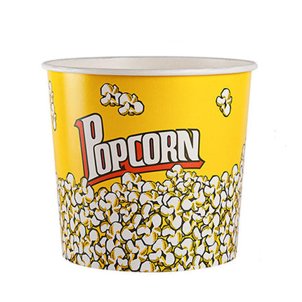 50pcs Popcorn Bucket Paper Cup Cinema KTV Snack Container for Party Movie Night