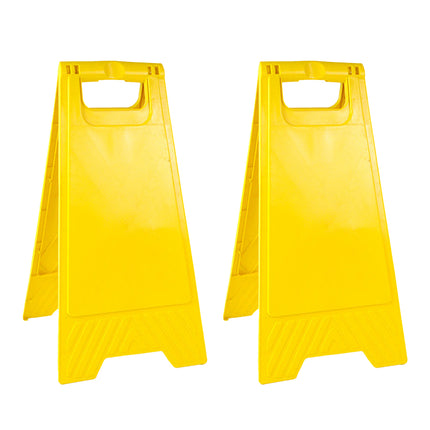 2PCS Caution Warning Signs Standing Floor Sign A Frame Stand Safety Durable