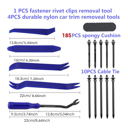 1000PCS Car Buckle Set Boxed Assorted Sizes for Fender Bumper Door Panel Repair