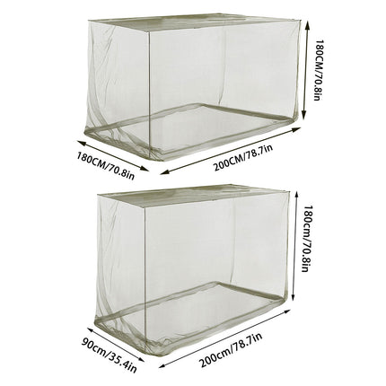 Outdoor Folding Bed Mosquito Net Army Green Summer for Travel Camping Hiking