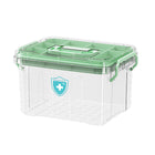 Medicine Storage Box Transparent Multi Layer First Aid 2 Sizes 2 Colours