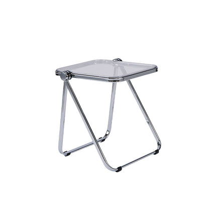 Foldable Transparent Small Coffee Table for Living Room Bedroom Space Saving