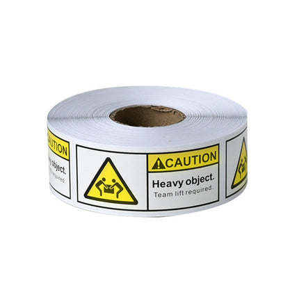 Overweight Warning Label Sticker Roll 1 Roll Red Adhesive Shipping Alert Sign