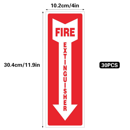 30PCS Fire Extinguisher Indicator Sticker Long-Lasting for Fire Safety Use
