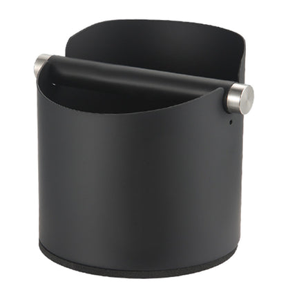 Stainless Steel Coffee Grounds Knock Box Round Tap Bucket for Household Espresso