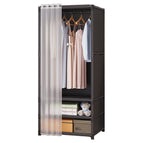 No drawers - Single row - Black